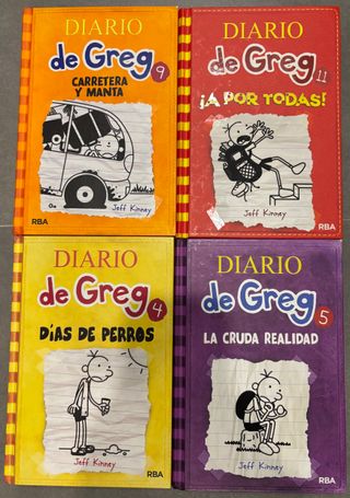 4 libros Diario de Greg