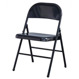 Silla plegable TOSCANA de metal Negra