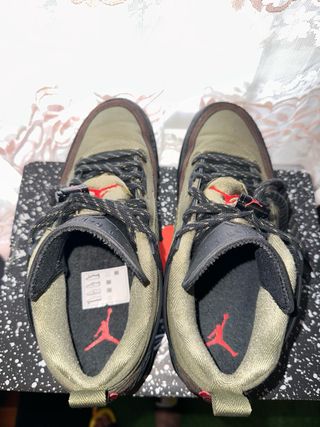 Jordan Spizike Low Zapatillas Marrón Verde