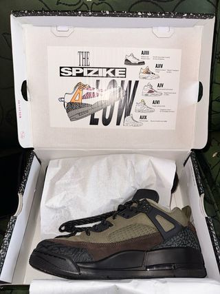 Jordan Spizike Low Zapatillas Marrón Verde