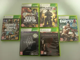 Videogiochi Xbox 360: RDR, MGSV, Skyrim, Far Cry, GTA V, GOW 3