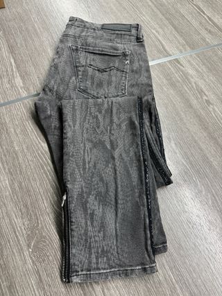 Pantalón Replay Mujer Elástico Gris/ Talla M