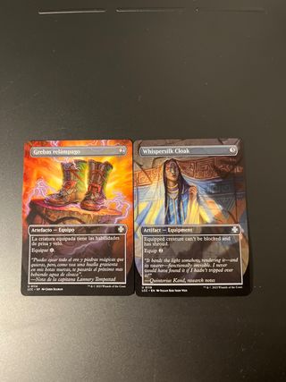 2 Cartas Magic: Grebas relámpago y Whispersilk