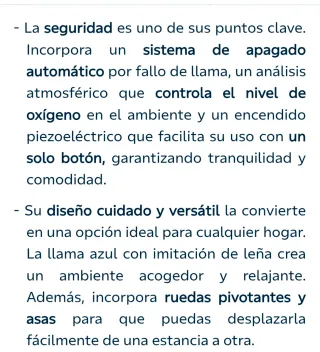 Estufa Orbegozo HBF 95 llama azul