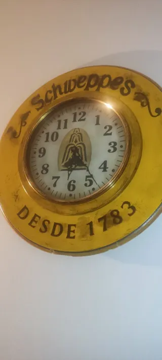 Reloj de Pared Schweppes "Desde 1783"