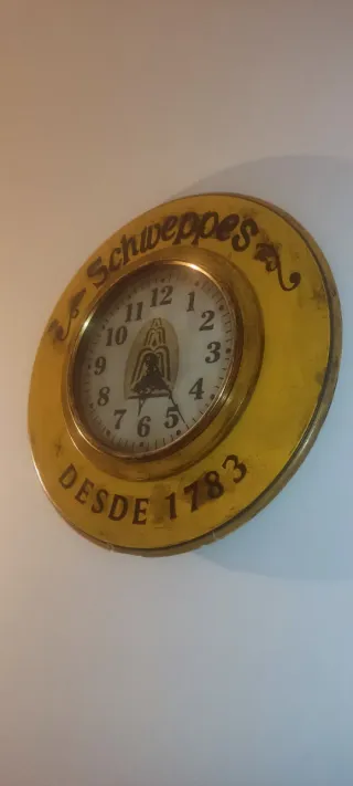 Reloj de Pared Schweppes "Desde 1783"