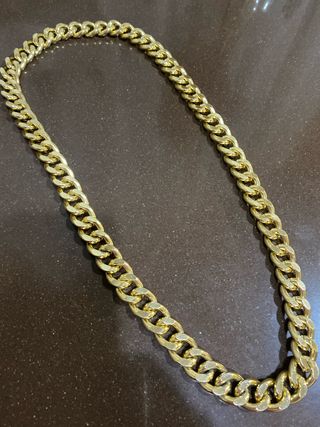 Cadena imitación oro cubana