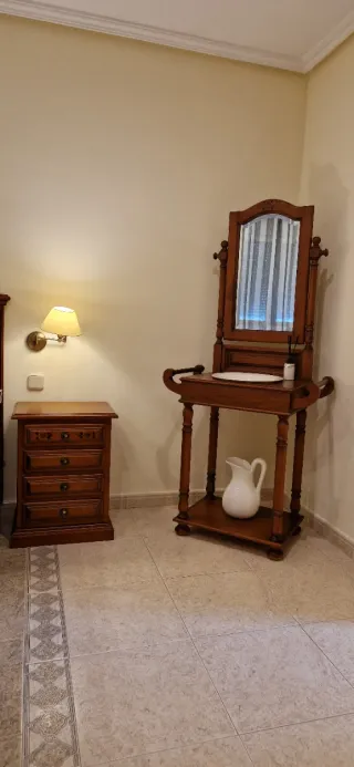 Mesillas y cabecero 150cm madera