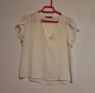 Blusa SHEIN manga corta blanca Talla S