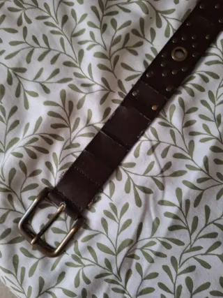 Cinturón vintage marrón 85cm