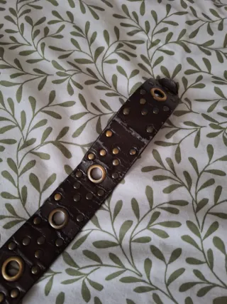 Cinturón vintage marrón 85cm