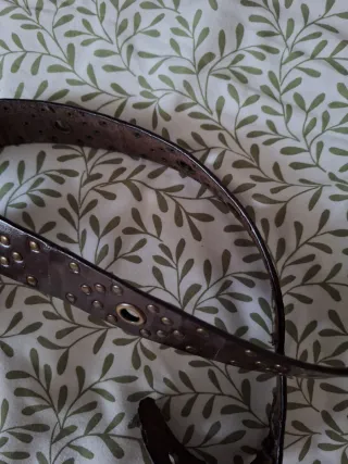 Cinturón vintage marrón 85cm