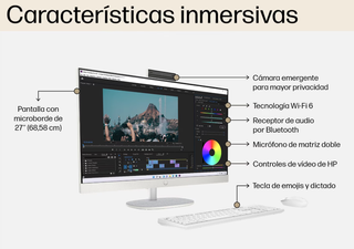 HP All-in-One 27 i5-13a Gen Blanco