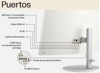 HP All-in-One 27 i5-13a Gen Blanco