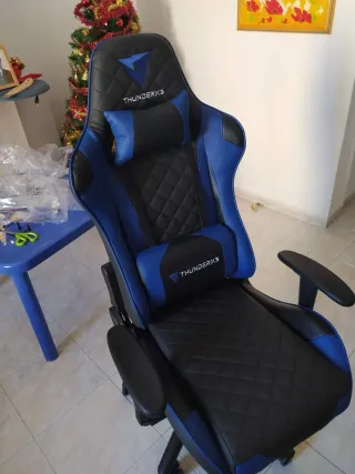 Silla Gaming ThunderX3 Azul y Negra