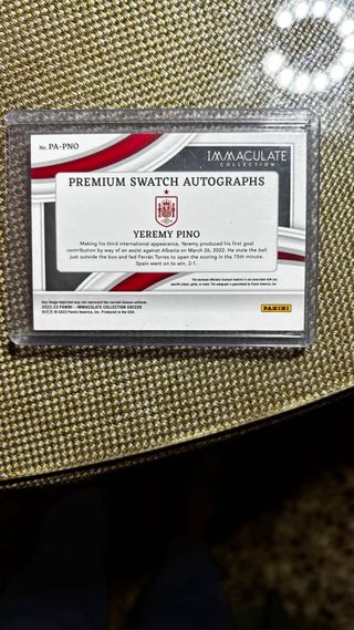 Yeremy Pino Immaculate Patch + Auto /99