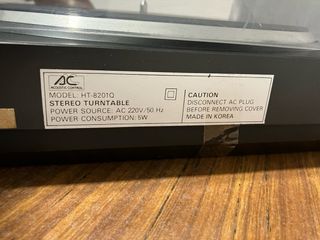 Tocadiscos Acoustic Control HT-8201Q Negro