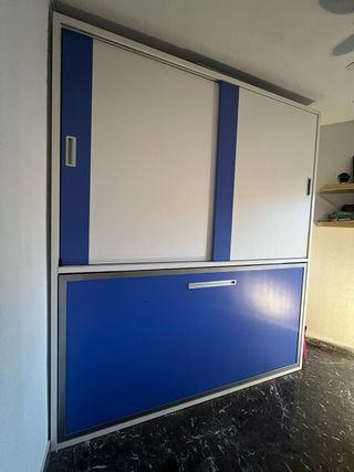 Mueble cama abatible con armarios