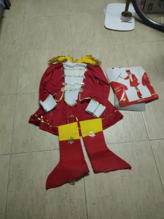 Disfraz Mayoret Rojo y Amarillo talla 10-12