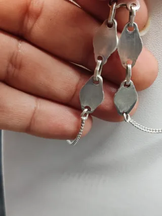 Collana Argento 925 con Granati Rossi