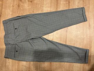 Traje Zara cuadros gris 2 piezas