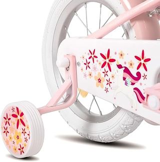 Bicicleta infantil 18 rosa con ruedines