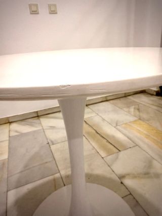 Mesa redonda blanca 60cm