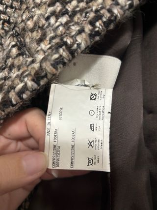 Cappotto Claudia Fontana Grigio Tweed