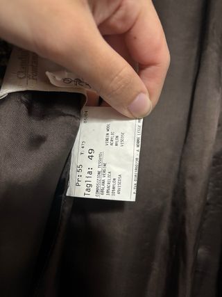 Cappotto Claudia Fontana Grigio Tweed