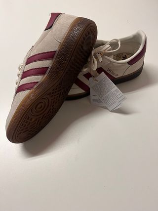 Tênis Adidas Handball Spezial Bege/Vermelho