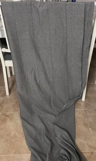 2 Tende Ikea Grigio Lino