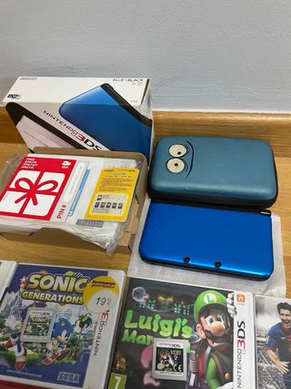 Nintendo 3DS XL Azul/Negro + 10 juegos
