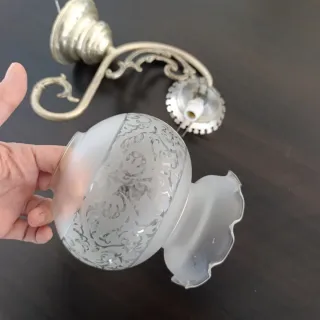 Apliques vintage de alpaca