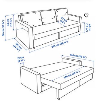 Sofá Cama Ikea Friheten 3 Plazas