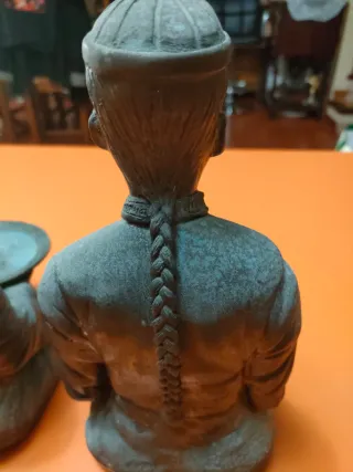 Pareja Figuras Bronce Cera Perdida