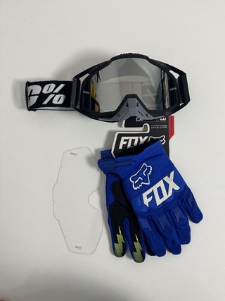 Gafas 100% y Guantes Fox Nuevos 916