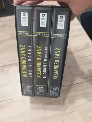 Lote VHS Alejandro Sanz: Los Videos