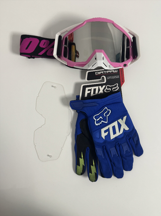Gafas 100% y Guantes Fox Nuevos 917
