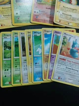 Lotto carte Pokémon Vintage Base, Platino, Miste