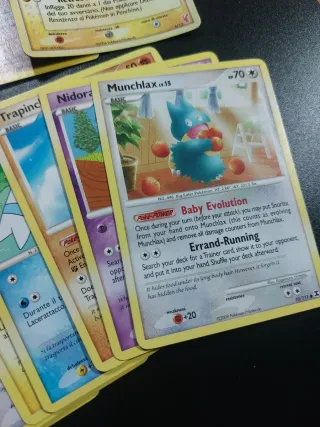 Lotto carte Pokémon Vintage Base, Platino, Miste