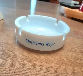 Cenicero Retro Vintage Cerámica Opticiens Krys