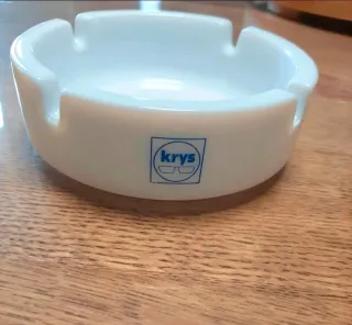 Cenicero Retro Vintage Cerámica Opticiens Krys