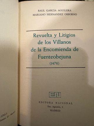 Revuelta y Litigios de los Villanos de la Encom...