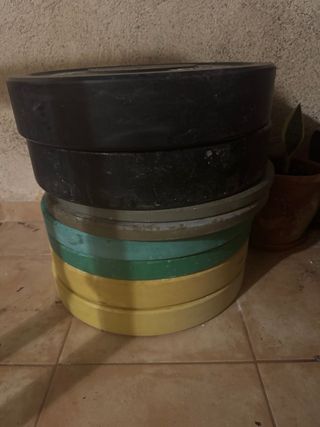 Discos de pesas para gimnasio fitness tech