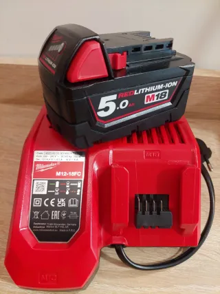 Cargador y Batería Milwaukee M18 5.0Ah