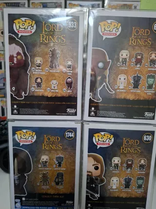 Lote 4 Funko Pop El Señor de los Anillos