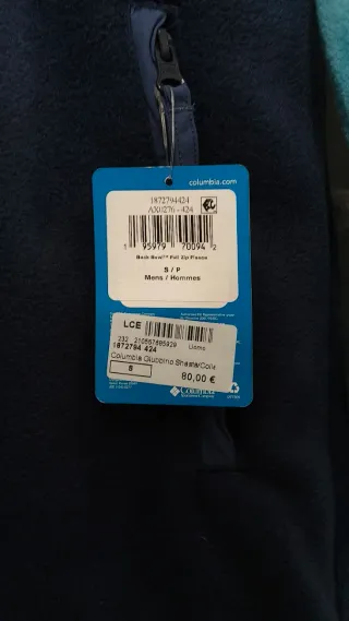 Felpa in pile con zip Columbia