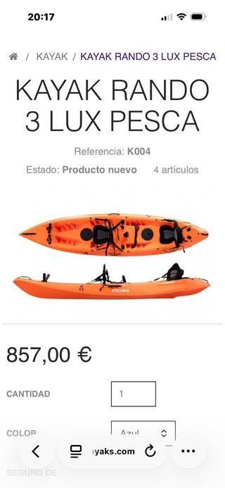 Kayak Vruma Rando 2+1 Pesca
