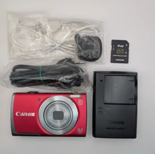 Canon PowerShot A3500 IS Rossa Scatola