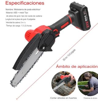 Motosierra Eléctrica 21V + 2 Baterías